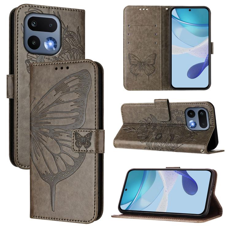 Embossed Butterfly Leather Phone Case, For Realme 16 Pro+ 5G Global, For Realme 16 Pro 5G Global, For Realme Note 70 4G / 70T 4G