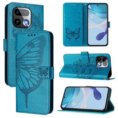 Embossed Butterfly Leather Phone Case, For Realme 16 Pro+ 5G Global, For Realme 16 Pro 5G Global, For Realme Note 70 4G / 70T 4G