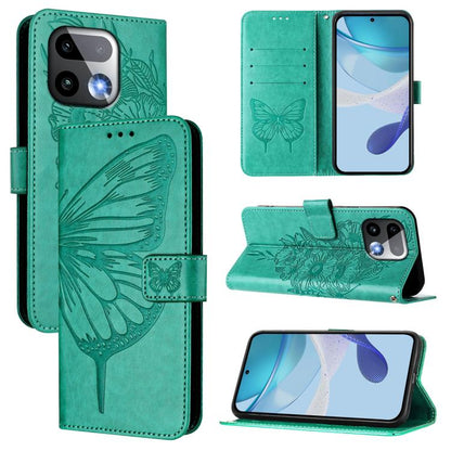 Embossed Butterfly Leather Phone Case, For Realme 16 Pro+ 5G Global, For Realme 16 Pro 5G Global, For Realme Note 70 4G / 70T 4G