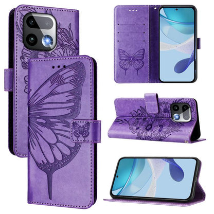 Embossed Butterfly Leather Phone Case, For Realme 16 Pro+ 5G Global, For Realme 16 Pro 5G Global, For Realme Note 70 4G / 70T 4G
