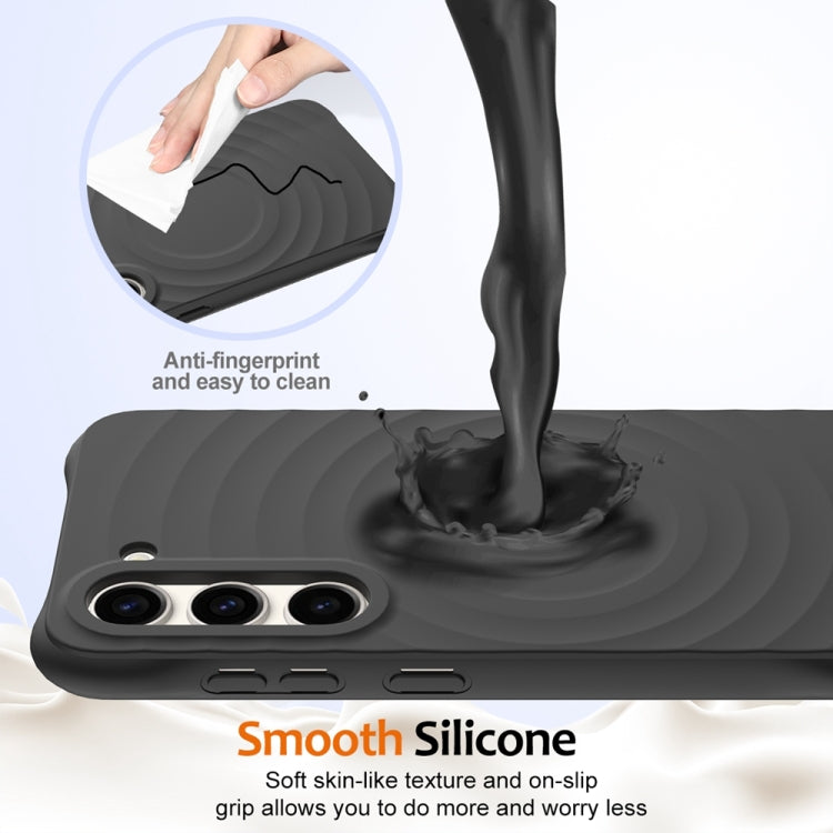 Wave Texture MagSafe Magnetic Liquid Silicone Phone Case, For Samsung Galaxy S23+ 5G, For Samsung Galaxy S23 5G