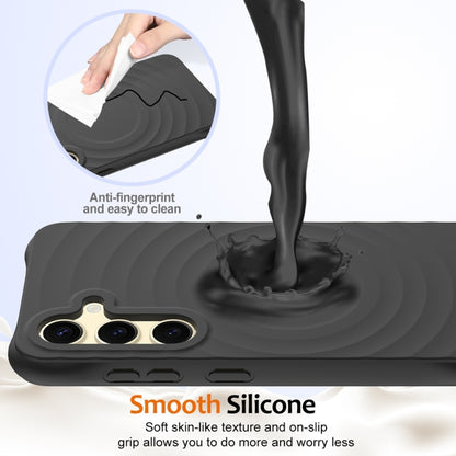 Wave Texture MagSafe Magnetic Liquid Silicone Phone Case, For Samsung Galaxy S25+ 5G, For Samsung Galaxy S25 Ultra 5G, For Samsung Galaxy S24 FE 5G, For Samsung Galaxy S24 Ultra 5G