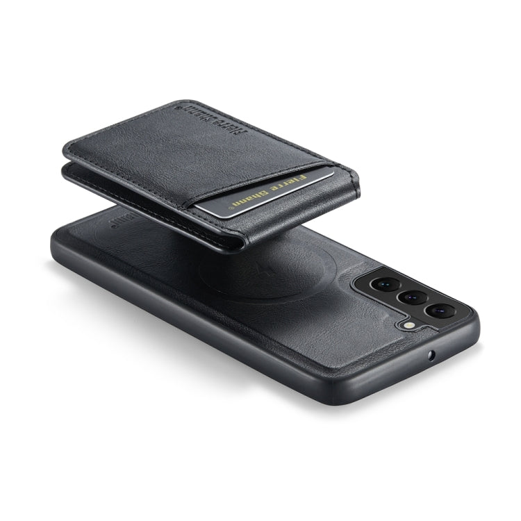 Fierre Shann Cowhide Vertical Flip Magnetic Card Holder Phone Case, For Samsung Galaxy S22+ 5G, For Samsung Galaxy S22 5G
