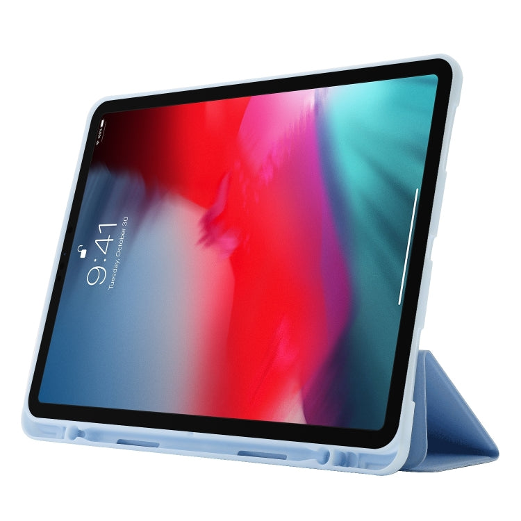 Skin Feel Tri-fold Leather Tablet Case with Pen Slot, For iPad Pro 13 2025 / 2024, For iPad Pro 11 2025 / 2024
