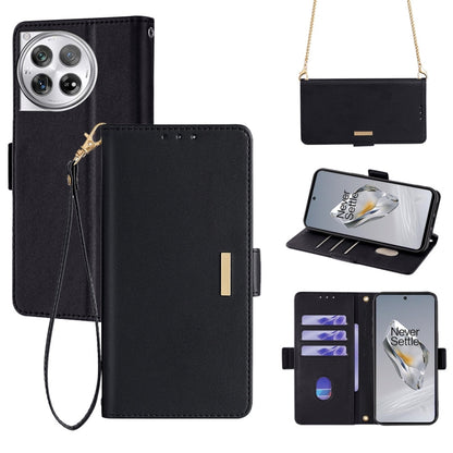 Crossbody Chain Leather Phone Case, For OnePlus Ace 5 5G Racing, For OnePlus Nord CE4 5G, For OnePlus 12 5G