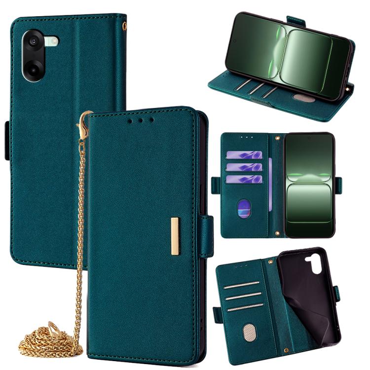 Crossbody Chain Leather Phone Case, For OnePlus Ace 5 5G Racing, For OnePlus Nord CE4 5G, For OnePlus 12 5G
