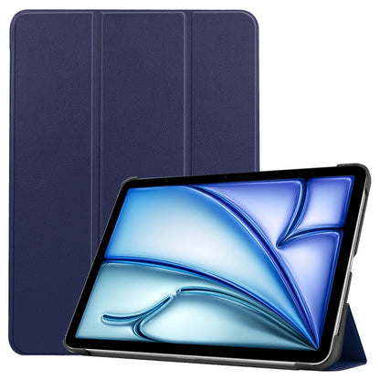 Custer Pure Color 3-Fold Holder Smart Leather Tablet Case, For iPad Pro 13 2025 / 2024, For iPad Air 13 2025 / 2024
