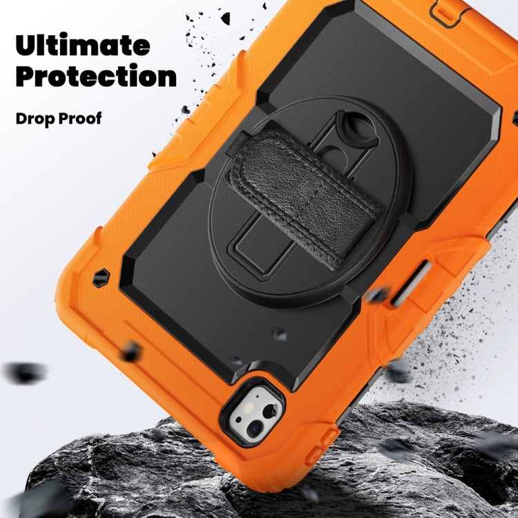 Lucky Wheel Grip Silicone Hybrid PC Tablet Case with Shoulder Strap, For iPad Pro 11 2025 / 2024