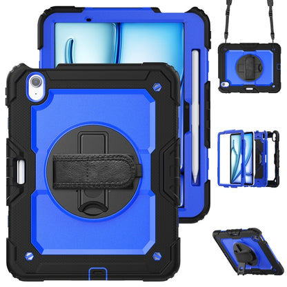 Lucky Wheel Grip Silicone Hybrid PC Tablet Case with Shoulder Strap, For iPad Air 11 2026 / 2025 / 2024