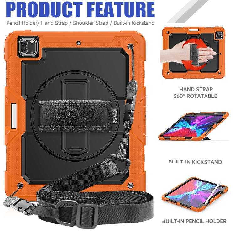 Lucky Wheel Grip Silicone Hybrid PC Tablet Case with Shoulder Strap, For iPad Pro 13 2025 / 2024