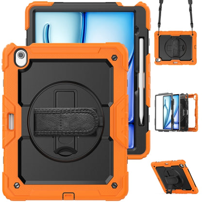 Lucky Wheel Grip Silicone Hybrid PC Tablet Case with Shoulder Strap, For iPad Air 13 2026 / 2025 / 2024