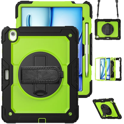 Lucky Wheel Grip Silicone Hybrid PC Tablet Case with Shoulder Strap, For iPad Air 13 2026 / 2025 / 2024