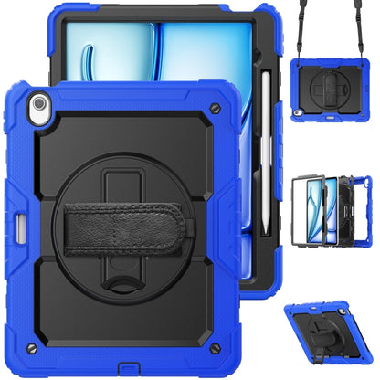 Lucky Wheel Grip Silicone Hybrid PC Tablet Case with Shoulder Strap, For iPad Air 13 2026 / 2025 / 2024