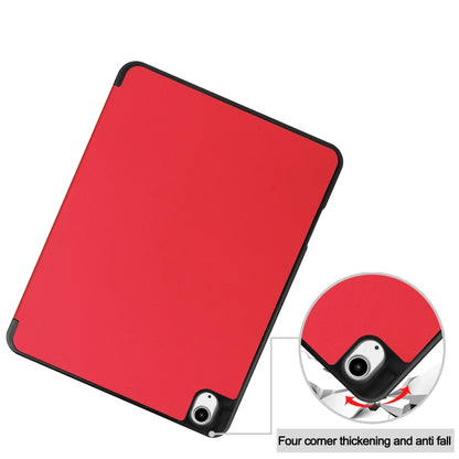 Custer TPU Pure Color 3-Fold Holder Smart Leather Tablet Case with Pen Tray, For iPad Air 13 2024 / 2025 / 2026, For iPad Pro 13 2025 / 2024