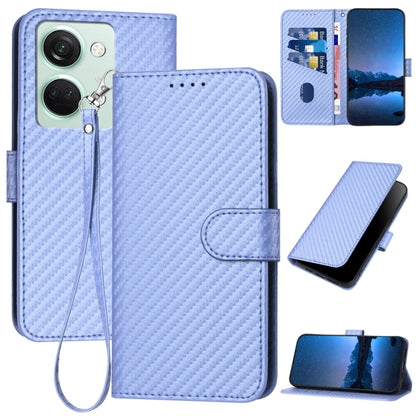 YX0070 Carbon Fiber Buckle Leather Phone Case with Lanyard, For OnePlus Ace 2V / Nord 3, For OnePlus 11, For OnePlus 9R 5G