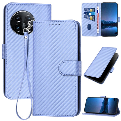 YX0070 Carbon Fiber Buckle Leather Phone Case with Lanyard, For OnePlus Ace 2V / Nord 3, For OnePlus 11, For OnePlus 9R 5G