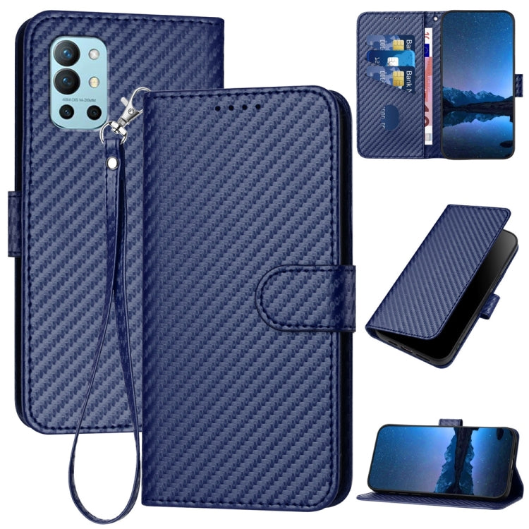 YX0070 Carbon Fiber Buckle Leather Phone Case with Lanyard, For OnePlus Ace 2V / Nord 3, For OnePlus 11, For OnePlus 9R 5G
