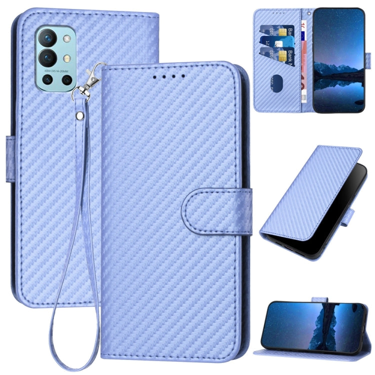 YX0070 Carbon Fiber Buckle Leather Phone Case with Lanyard, For OnePlus Ace 2V / Nord 3, For OnePlus 11, For OnePlus 9R 5G