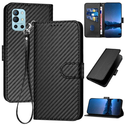 YX0070 Carbon Fiber Buckle Leather Phone Case with Lanyard, For OnePlus Ace 2V / Nord 3, For OnePlus 11, For OnePlus 9R 5G