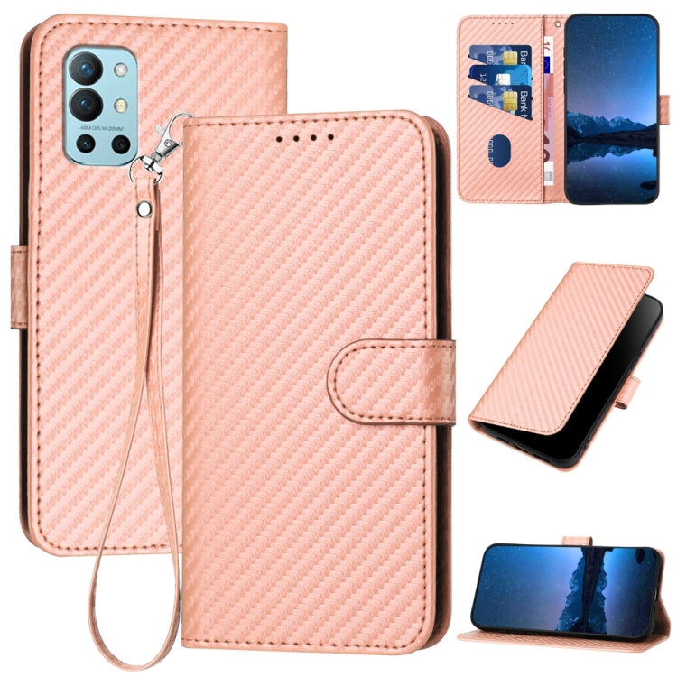 YX0070 Carbon Fiber Buckle Leather Phone Case with Lanyard, For OnePlus Ace 2V / Nord 3, For OnePlus 11, For OnePlus 9R 5G