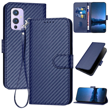 YX0070 Carbon Fiber Buckle Leather Phone Case with Lanyard, For OnePlus 9, For OnePlus Nord N10 5G, For OnePlus Nord N100 4G