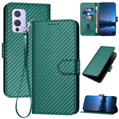 YX0070 Carbon Fiber Buckle Leather Phone Case with Lanyard, For OnePlus 9, For OnePlus Nord N10 5G, For OnePlus Nord N100 4G