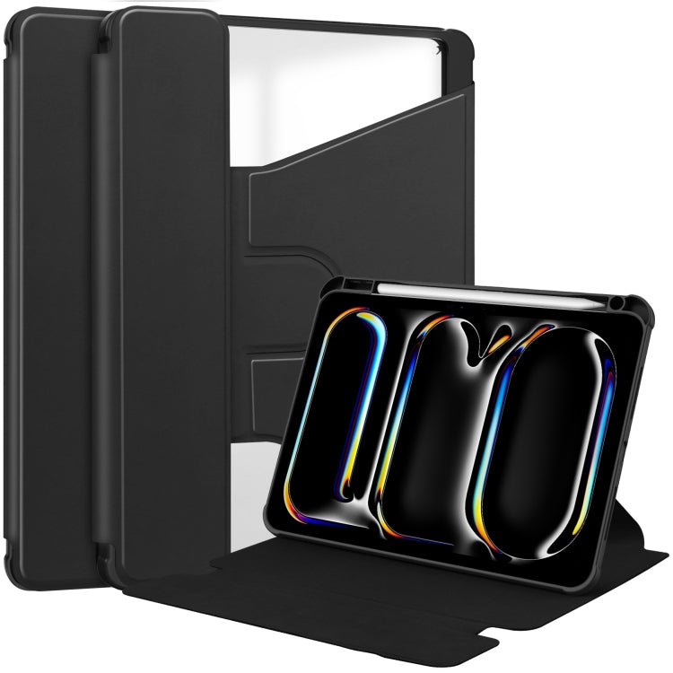 Transparent Rotation Smart Leather Tablet Case, For iPad Air 13 2026 / 2025 / 2024, For iPad Air 11 2026 / 2025 / 2024, For iPad Pro 13 2025 / 2024, For iPad Pro 11 2025 / 2024
