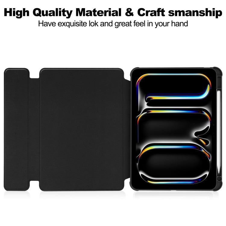 Transparent Rotation Smart Leather Tablet Case, For iPad Pro 13 2025 / 2024, For iPad Pro 11 2025 / 2024, For iPad Air 11 2025 / 2024, For iPad Air 13 2025 / 2024