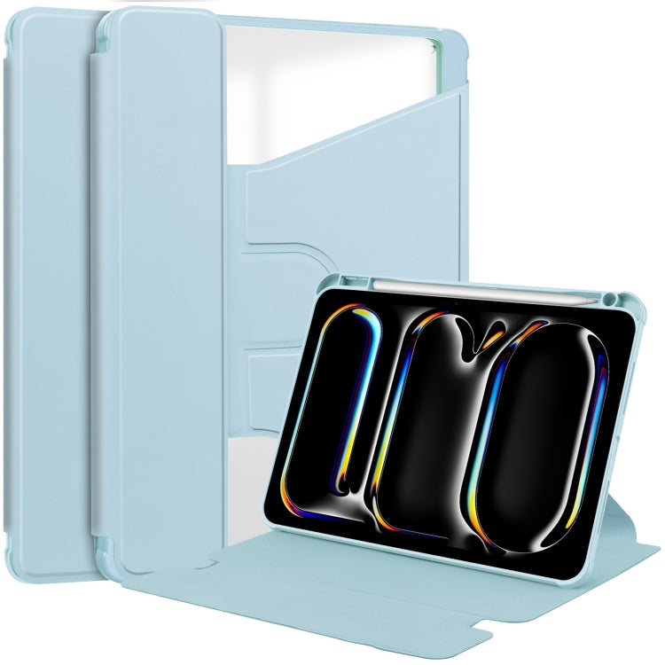 Transparent Rotation Smart Leather Tablet Case, For iPad Air 13 2026 / 2025 / 2024, For iPad Air 11 2026 / 2025 / 2024, For iPad Pro 13 2025 / 2024, For iPad Pro 11 2025 / 2024