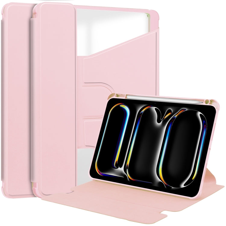 Transparent Rotation Smart Leather Tablet Case, For iPad Air 13 2026 / 2025 / 2024, For iPad Air 11 2026 / 2025 / 2024, For iPad Pro 13 2025 / 2024, For iPad Pro 11 2025 / 2024