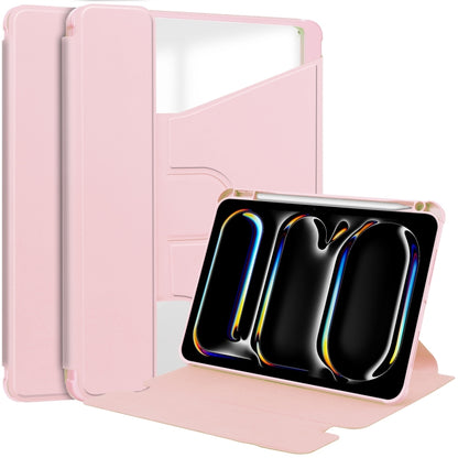 Transparent Rotation Smart Leather Tablet Case, For iPad Air 13 2026 / 2025 / 2024, For iPad Air 11 2026 / 2025 / 2024, For iPad Pro 13 2025 / 2024, For iPad Pro 11 2025 / 2024