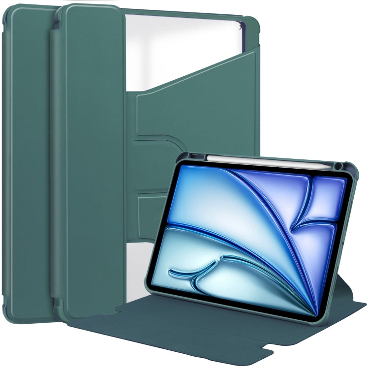 Transparent Rotation Smart Leather Tablet Case, For iPad Pro 13 2025 / 2024, For iPad Pro 11 2025 / 2024, For iPad Air 11 2025 / 2024, For iPad Air 13 2025 / 2024
