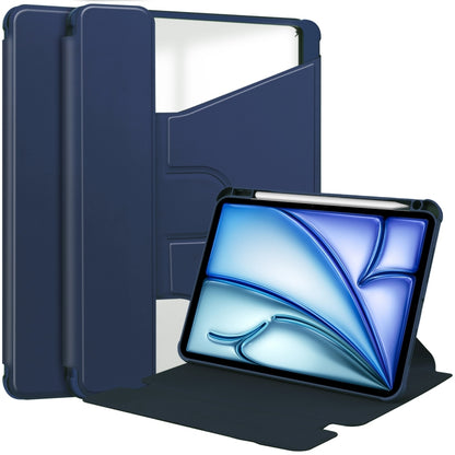 Transparent Rotation Smart Leather Tablet Case, For iPad Air 13 2026 / 2025 / 2024, For iPad Air 11 2026 / 2025 / 2024, For iPad Pro 13 2025 / 2024, For iPad Pro 11 2025 / 2024
