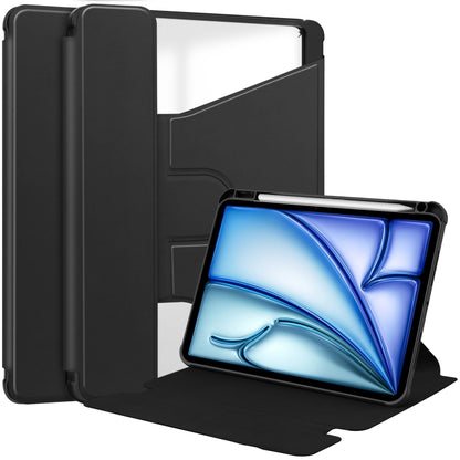 Transparent Rotation Smart Leather Tablet Case, For iPad Air 13 2026 / 2025 / 2024, For iPad Air 11 2026 / 2025 / 2024, For iPad Pro 13 2025 / 2024, For iPad Pro 11 2025 / 2024