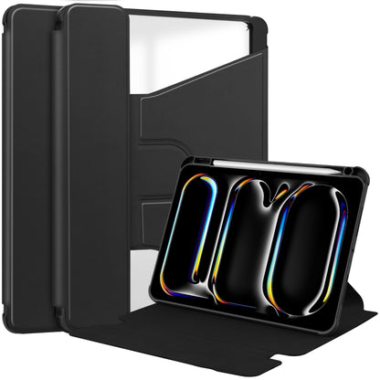 Transparent Rotation Smart Leather Tablet Case, For iPad Air 13 2026 / 2025 / 2024, For iPad Air 11 2026 / 2025 / 2024, For iPad Pro 13 2025 / 2024, For iPad Pro 11 2025 / 2024
