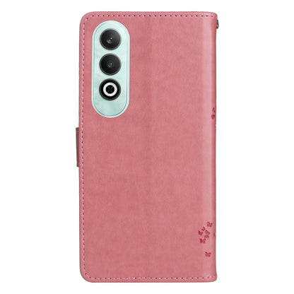 Tree & Cat Embossed Pattern Flip Leather Phone Case, For OnePlus Nord CE4