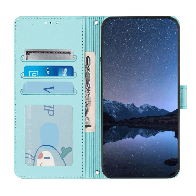 Cat Rat Embossed Pattern RFID Leather Phone Case with Lanyard, For Realme 13+ 5G Global, For Realme 13 Pro / 13 Pro+ 5G, For Realme GT 6 5G Global, For Realme GT 6T 5G Global