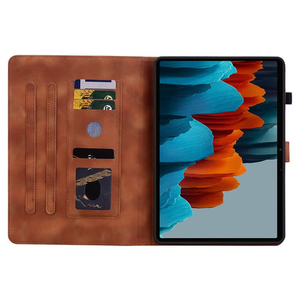 Lily Embossed Leather Tablet Case, For Samsung Galaxy Tab S7 FE/S8+/S7+, For Samsung Galaxy Tab S7 / S8, For Samsung Galaxy Tab A7 Lite 8.7