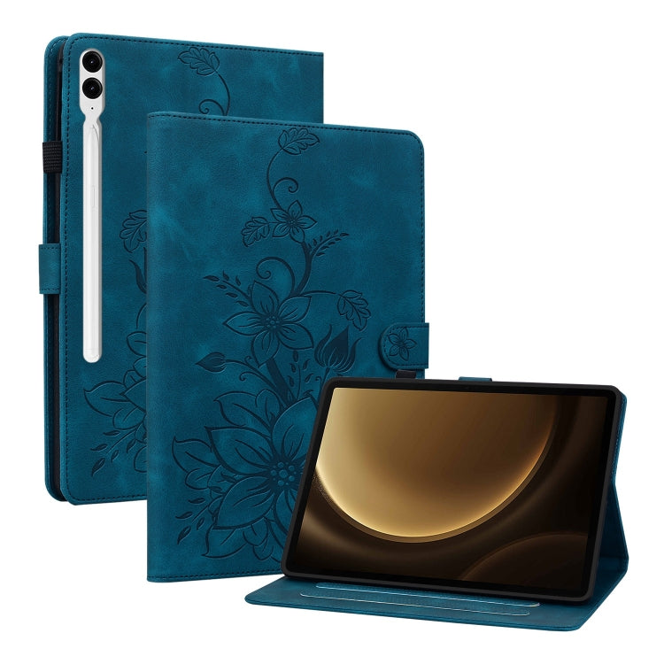 Lily Embossed Leather Tablet Case, For Samsung Galaxy Tab S11, For Samsung Galaxy Tab S9+ / S9 FE+, For Samsung Galaxy Tab S9 / S9 FE