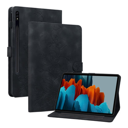 Lily Embossed Leather Tablet Case, For Samsung Galaxy Tab S7 FE/S8+/S7+, For Samsung Galaxy Tab S7 / S8, For Samsung Galaxy Tab A7 Lite 8.7