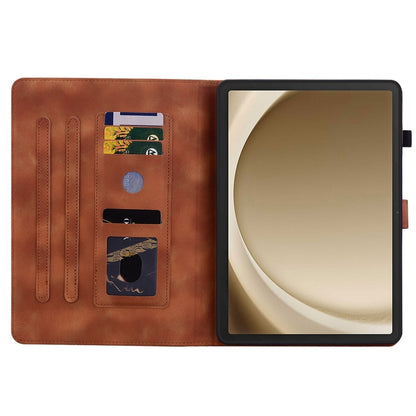 Lily Embossed Leather Tablet Case, For Samsung Galaxy Tab A11+ / A9+, For Samsung Galaxy Tab A11 / A9, For Samsung Galaxy Tab S11