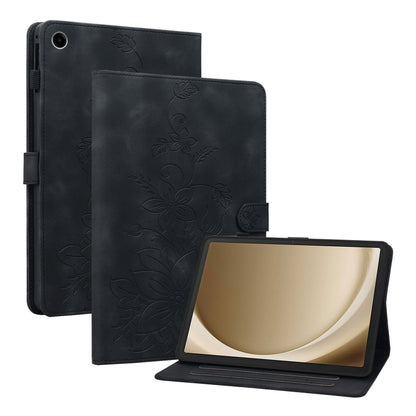 Lily Embossed Leather Tablet Case, For Samsung Galaxy Tab A11+ / A9+, For Samsung Galaxy Tab A11 / A9, For Samsung Galaxy Tab S11