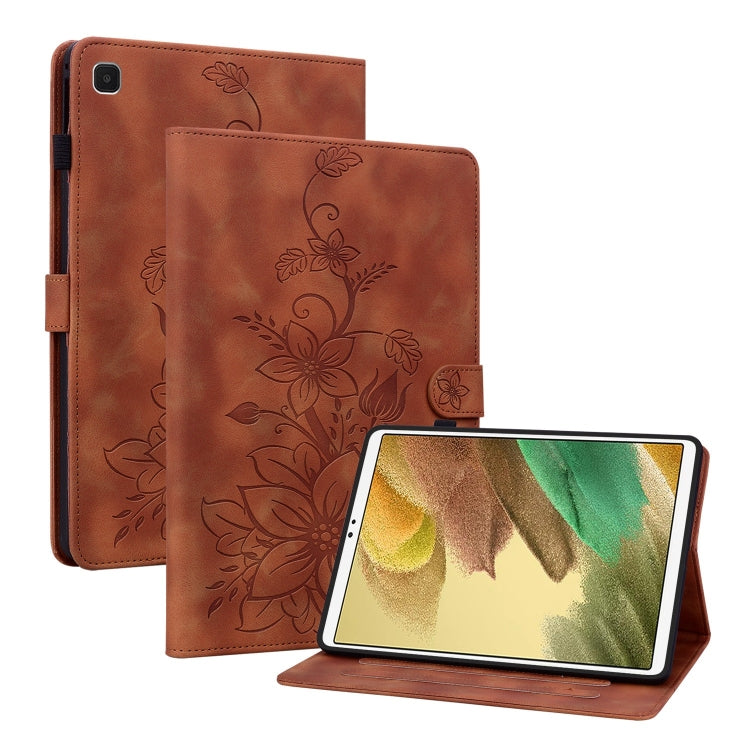 Lily Embossed Leather Tablet Case, For Samsung Galaxy Tab S7 FE/S8+/S7+, For Samsung Galaxy Tab S7 / S8, For Samsung Galaxy Tab A7 Lite 8.7