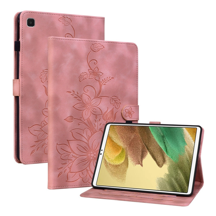 Lily Embossed Leather Tablet Case, For Samsung Galaxy Tab S7 FE/S8+/S7+, For Samsung Galaxy Tab S7 / S8, For Samsung Galaxy Tab A7 Lite 8.7