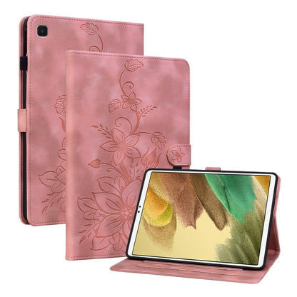 Lily Embossed Leather Tablet Case, For Samsung Galaxy Tab S7 FE/S8+/S7+, For Samsung Galaxy Tab S7 / S8, For Samsung Galaxy Tab A7 Lite 8.7