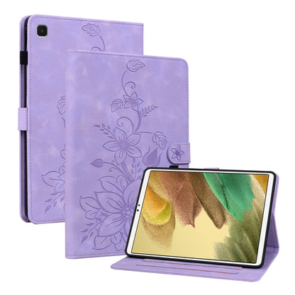 Lily Embossed Leather Tablet Case, For Samsung Galaxy Tab S7 FE/S8+/S7+, For Samsung Galaxy Tab S7 / S8, For Samsung Galaxy Tab A7 Lite 8.7