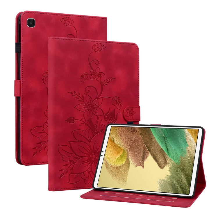 Lily Embossed Leather Tablet Case, For Samsung Galaxy Tab S7 FE/S8+/S7+, For Samsung Galaxy Tab S7 / S8, For Samsung Galaxy Tab A7 Lite 8.7
