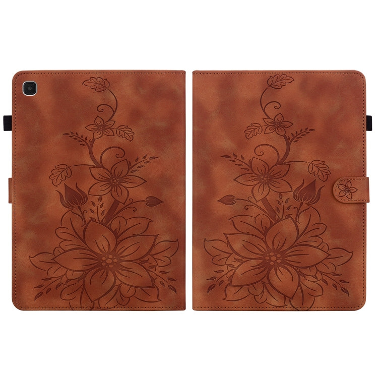 Lily Embossed Leather Tablet Case, For Samsung Galaxy Tab S5e T720, For Samsung Galaxy Tab A 10.1 2019, For Samsung Galaxy Tab A 8.0 2019