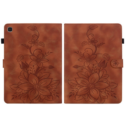 Lily Embossed Leather Tablet Case, For Samsung Galaxy Tab S5e T720, For Samsung Galaxy Tab A 10.1 2019, For Samsung Galaxy Tab A 8.0 2019