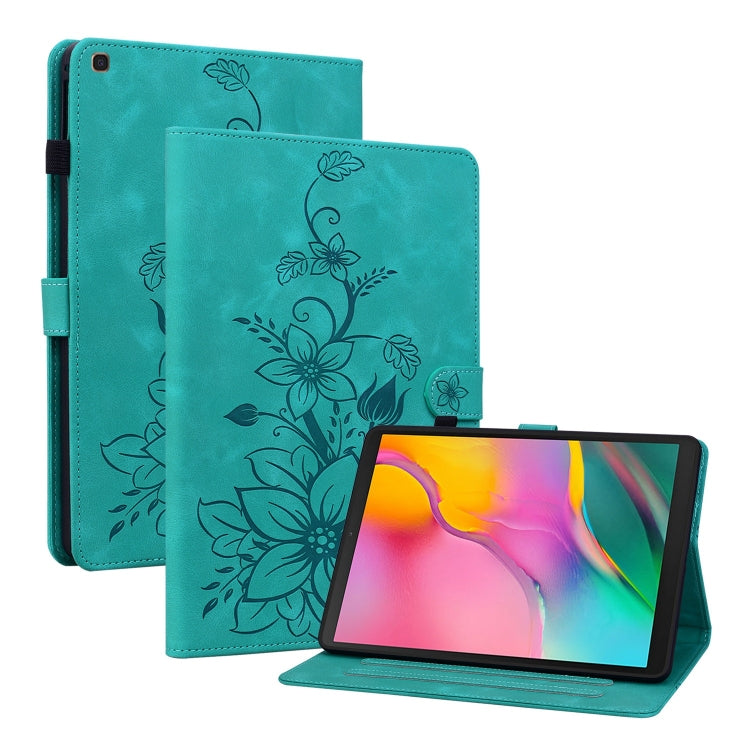 Lily Embossed Leather Tablet Case, For Samsung Galaxy Tab S5e T720, For Samsung Galaxy Tab A 10.1 2019, For Samsung Galaxy Tab A 8.0 2019